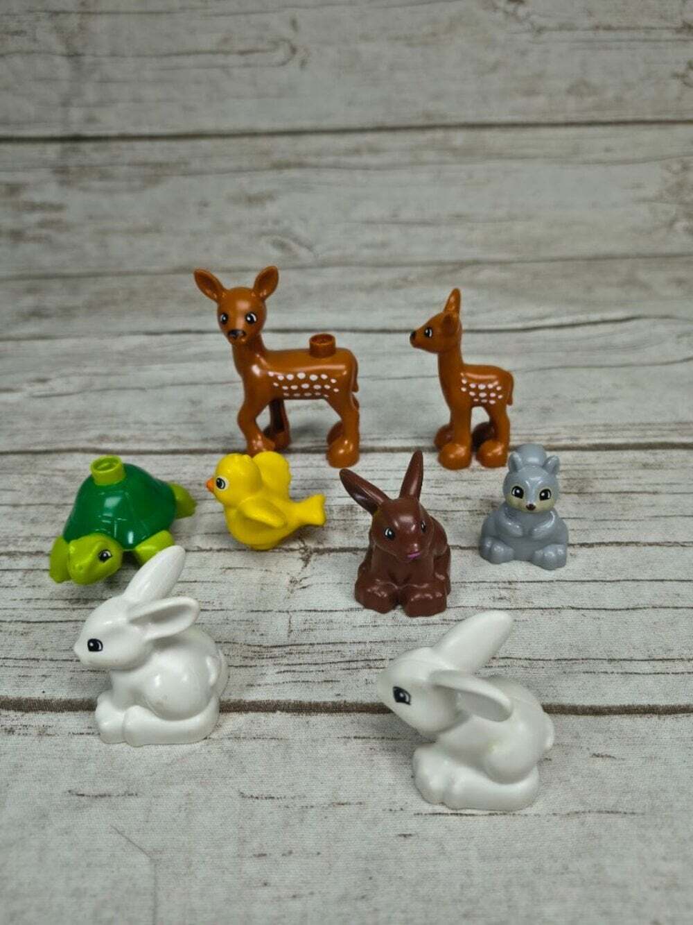 LEGO DUPLO Forest Animal Figure Lot in Multi (Size 8 Figures).